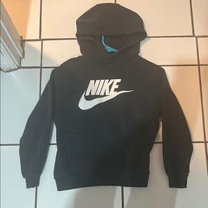 Nike Black Hoodie with White Logo